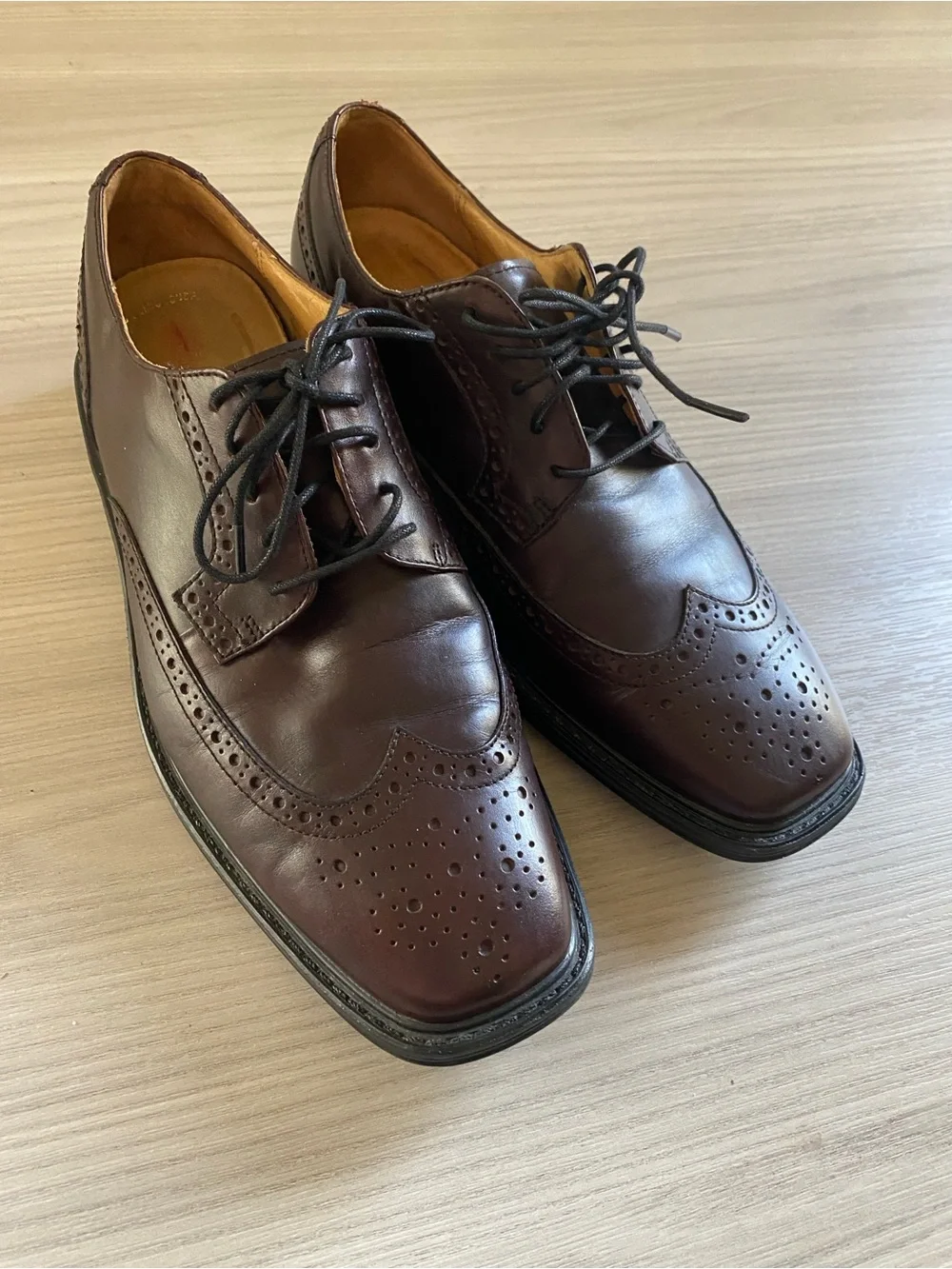 Rockport Brown Leather Wingtip Dress Shoes